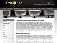 Tablet Screenshot of lonestarbullion.com